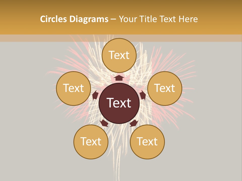 A Canadian Flag With Fireworks In The Background PowerPoint Template