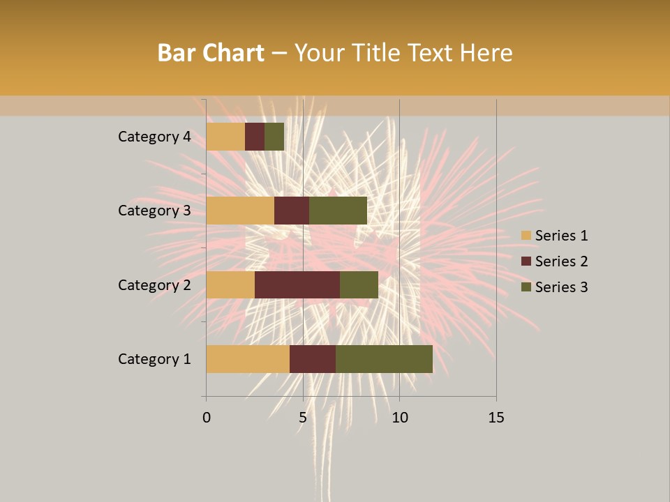 A Canadian Flag With Fireworks In The Background PowerPoint Template