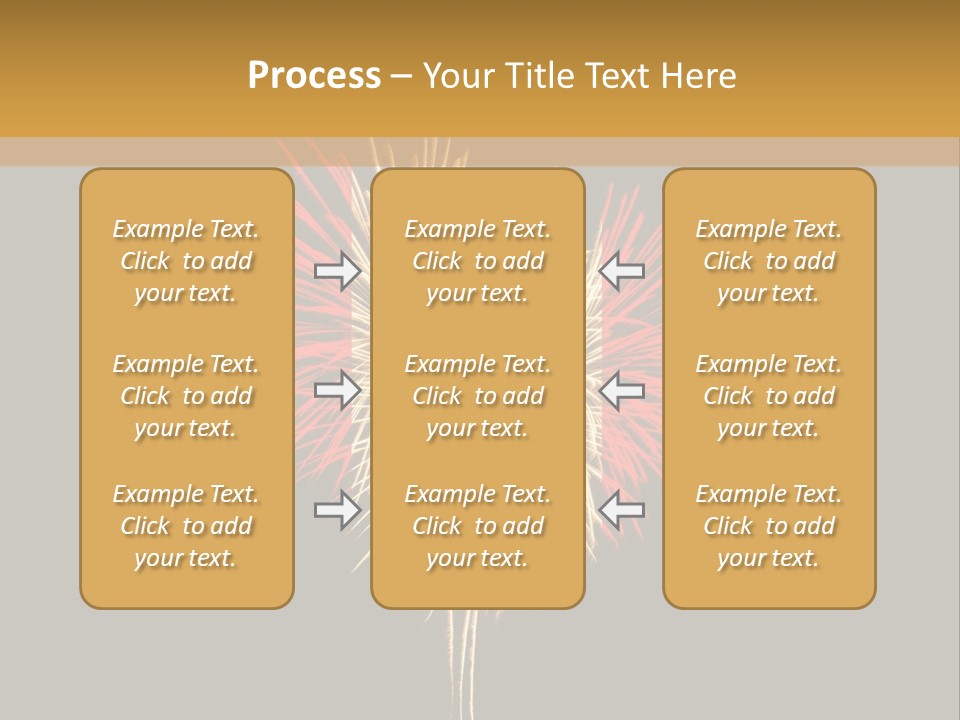 A Canadian Flag With Fireworks In The Background PowerPoint Template