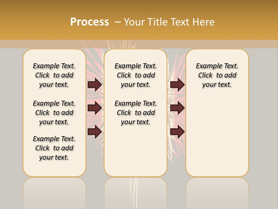 A Canadian Flag With Fireworks In The Background PowerPoint Template