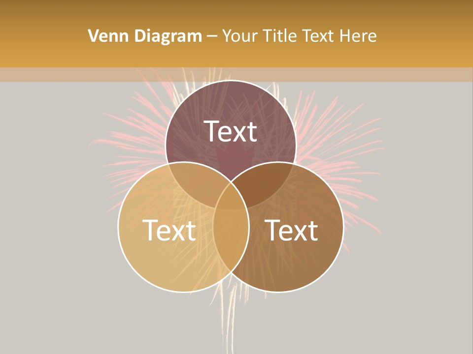 A Canadian Flag With Fireworks In The Background PowerPoint Template