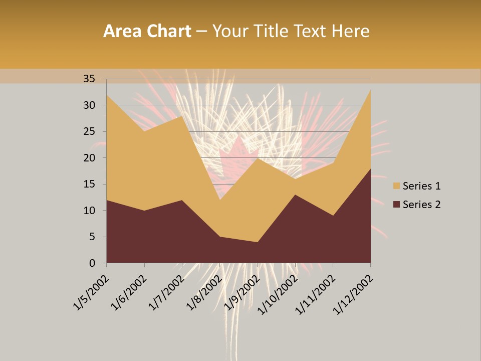 A Canadian Flag With Fireworks In The Background PowerPoint Template
