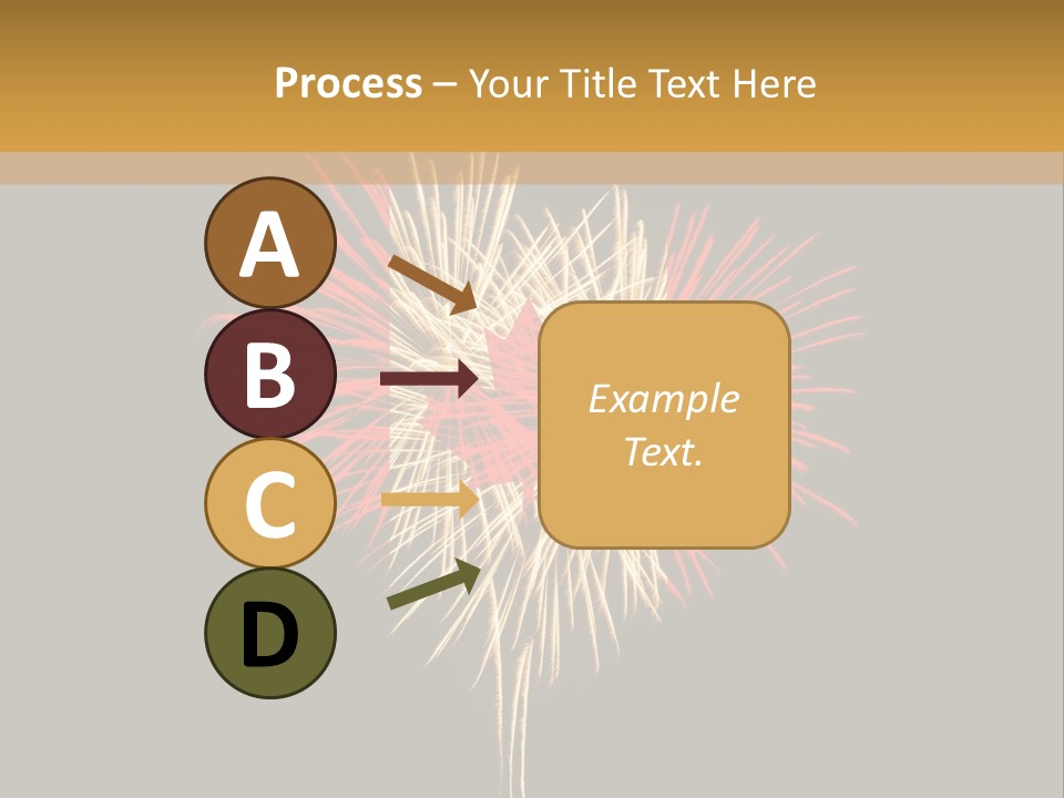 A Canadian Flag With Fireworks In The Background PowerPoint Template