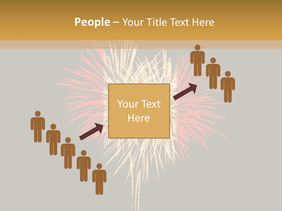 A Canadian Flag With Fireworks In The Background PowerPoint Template