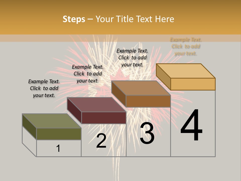 A Canadian Flag With Fireworks In The Background PowerPoint Template