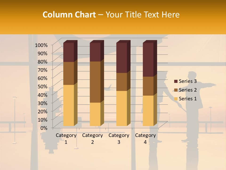 A Couple Of People That Are Standing In Front Of A Window PowerPoint Template