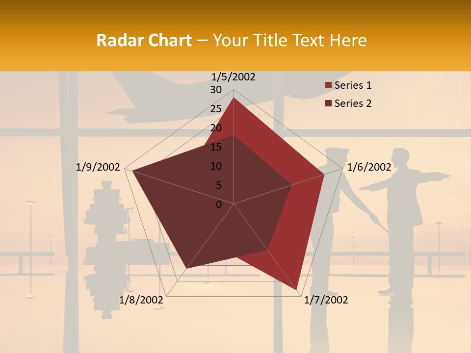 A Couple Of People That Are Standing In Front Of A Window PowerPoint Template