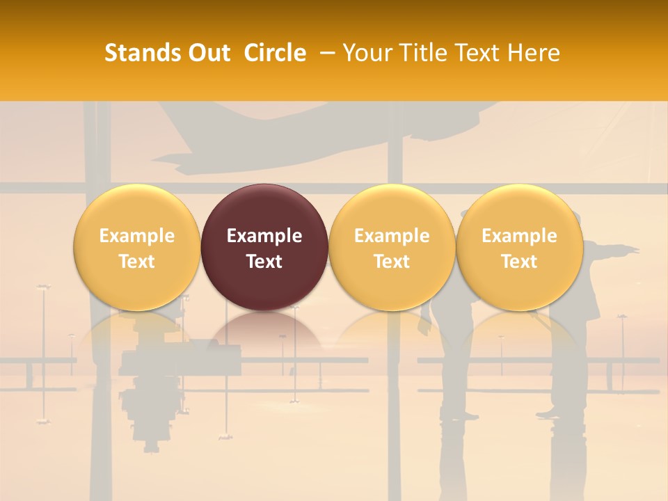 A Couple Of People That Are Standing In Front Of A Window PowerPoint Template