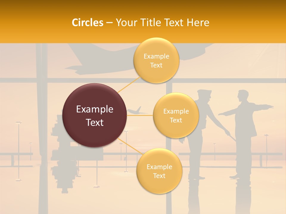 A Couple Of People That Are Standing In Front Of A Window PowerPoint Template