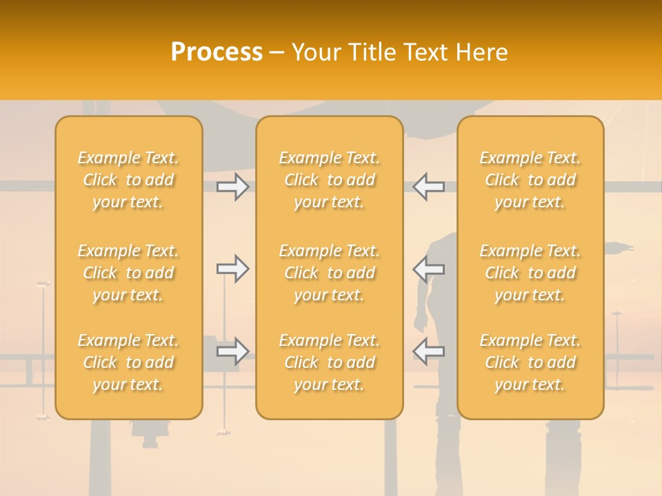 A Couple Of People That Are Standing In Front Of A Window PowerPoint Template