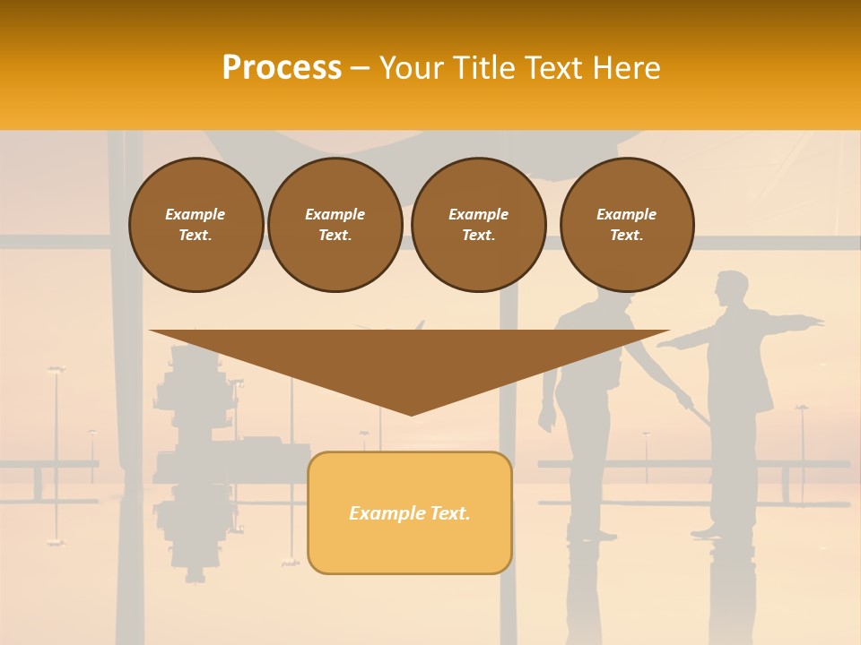 A Couple Of People That Are Standing In Front Of A Window PowerPoint Template
