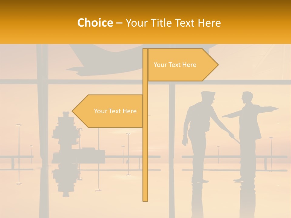A Couple Of People That Are Standing In Front Of A Window PowerPoint Template