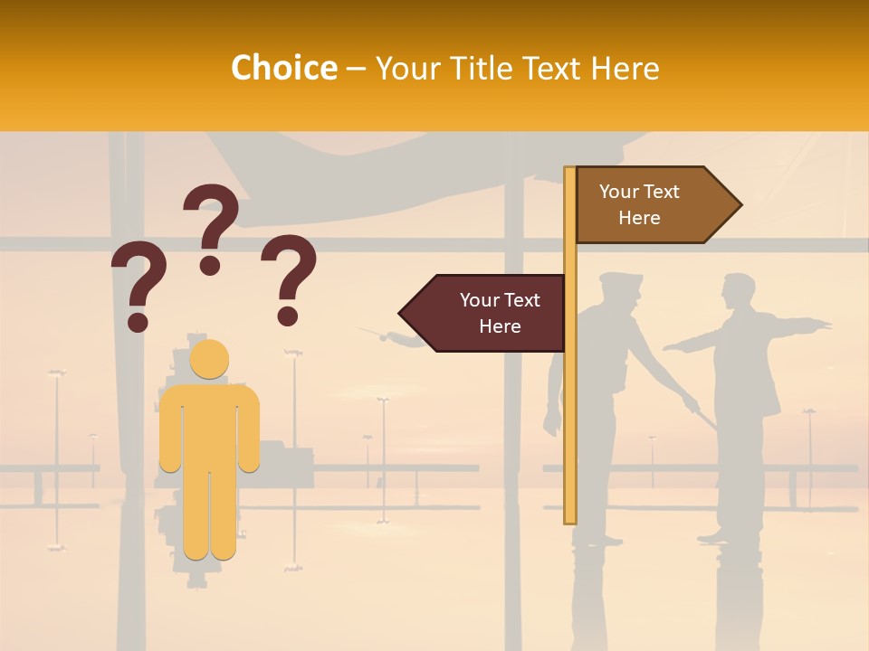 A Couple Of People That Are Standing In Front Of A Window PowerPoint Template