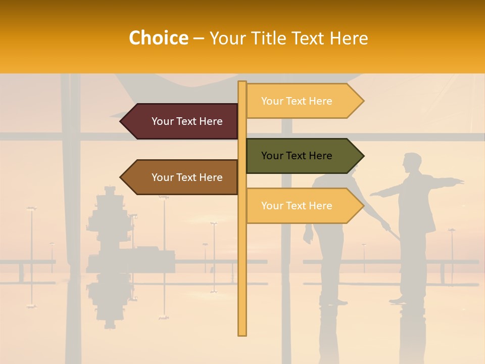 A Couple Of People That Are Standing In Front Of A Window PowerPoint Template