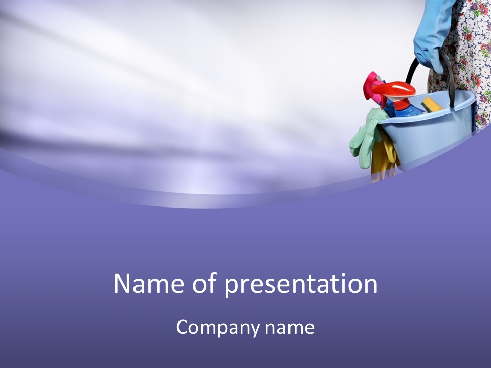 A Person Holding A Suitcase Full Of Items PowerPoint Template