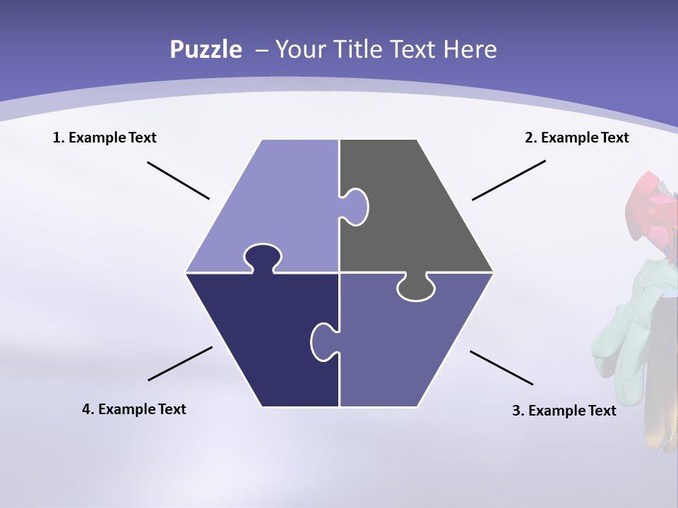 A Person Holding A Suitcase Full Of Items PowerPoint Template