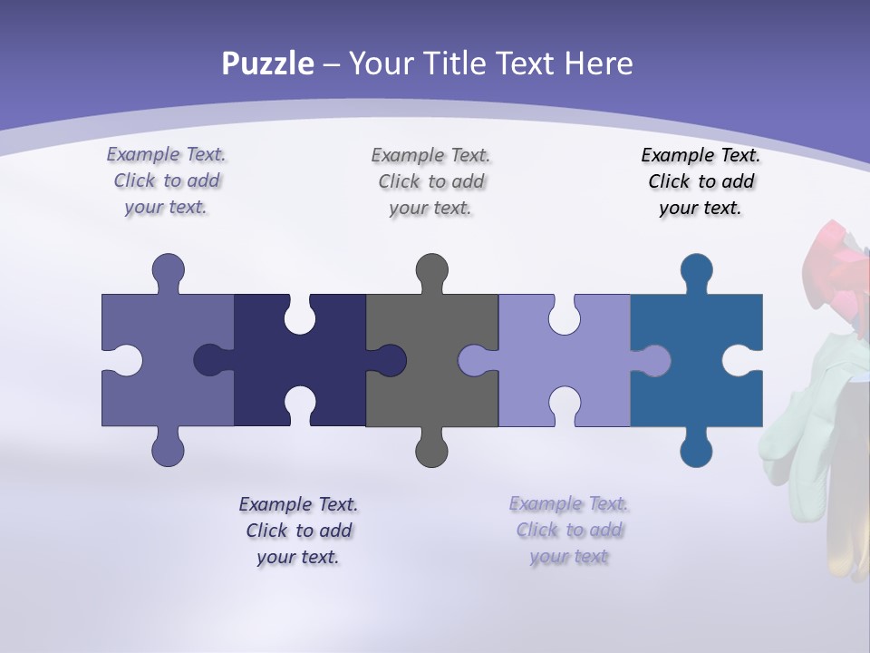A Person Holding A Suitcase Full Of Items PowerPoint Template