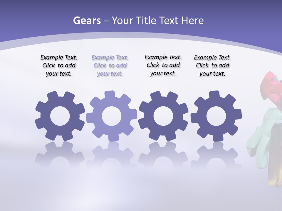 A Person Holding A Suitcase Full Of Items PowerPoint Template