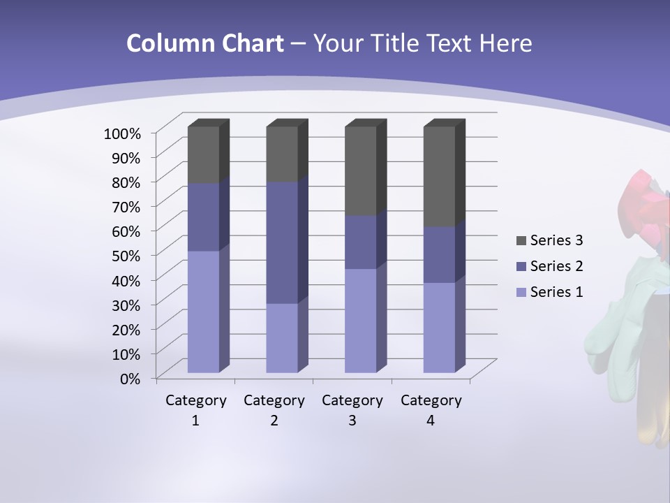 A Person Holding A Suitcase Full Of Items PowerPoint Template