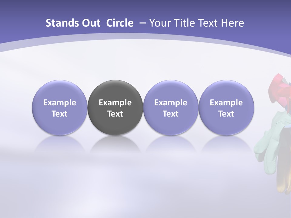 A Person Holding A Suitcase Full Of Items PowerPoint Template