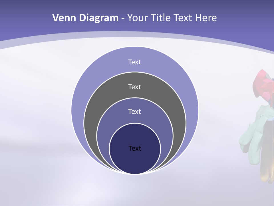 A Person Holding A Suitcase Full Of Items PowerPoint Template