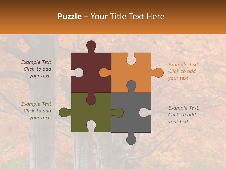 A Group Of Trees That Are Next To Each Other PowerPoint Template