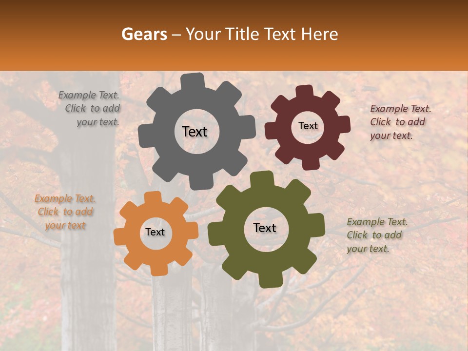 A Group Of Trees That Are Next To Each Other PowerPoint Template