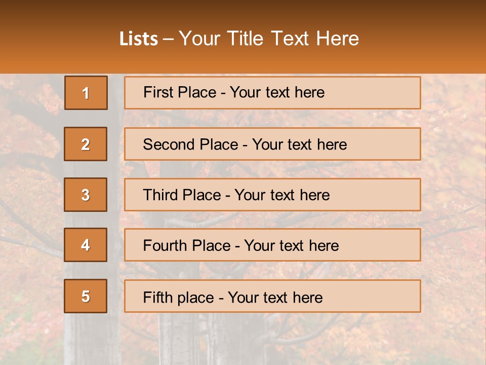 A Group Of Trees That Are Next To Each Other PowerPoint Template