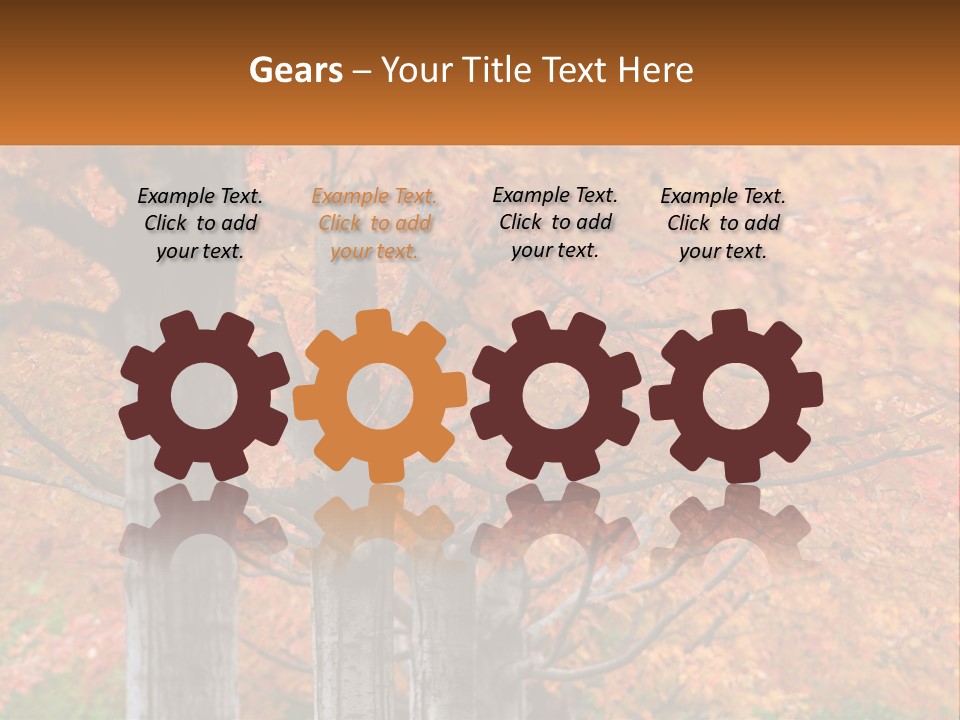 A Group Of Trees That Are Next To Each Other PowerPoint Template