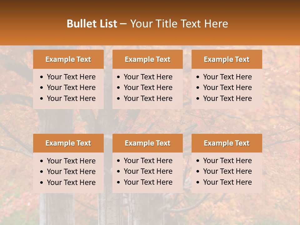 A Group Of Trees That Are Next To Each Other PowerPoint Template