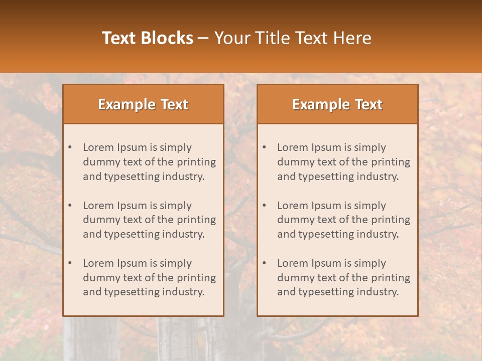 A Group Of Trees That Are Next To Each Other PowerPoint Template