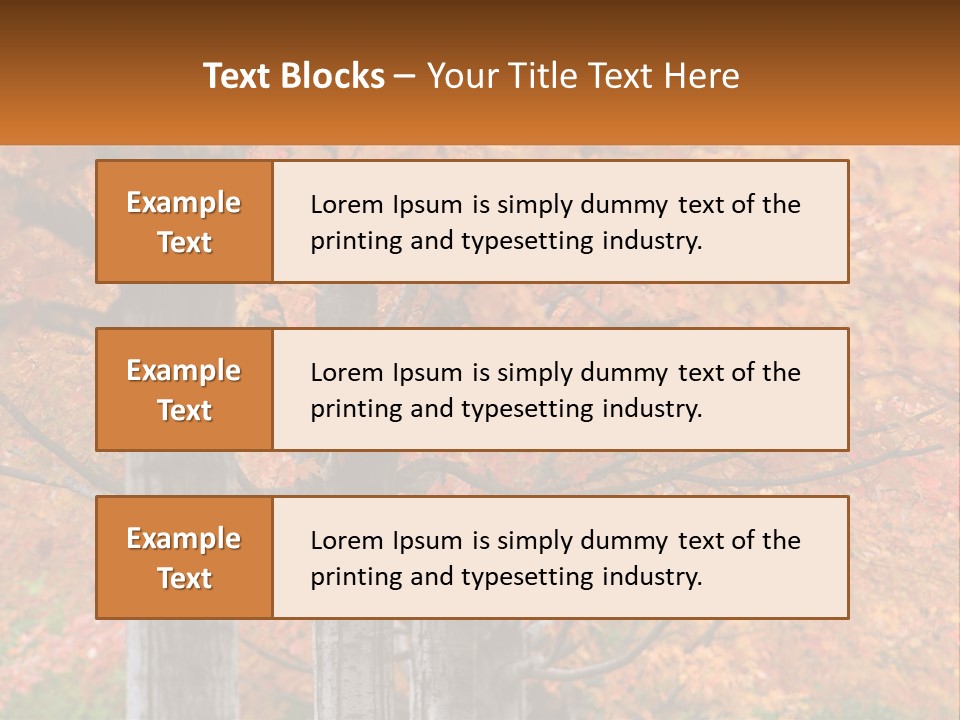 A Group Of Trees That Are Next To Each Other PowerPoint Template