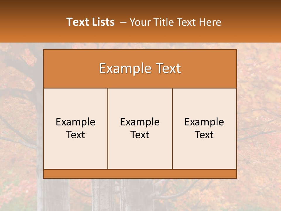 A Group Of Trees That Are Next To Each Other PowerPoint Template