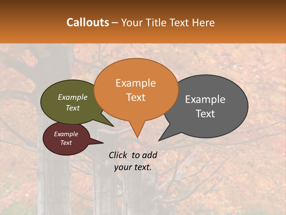 A Group Of Trees That Are Next To Each Other PowerPoint Template