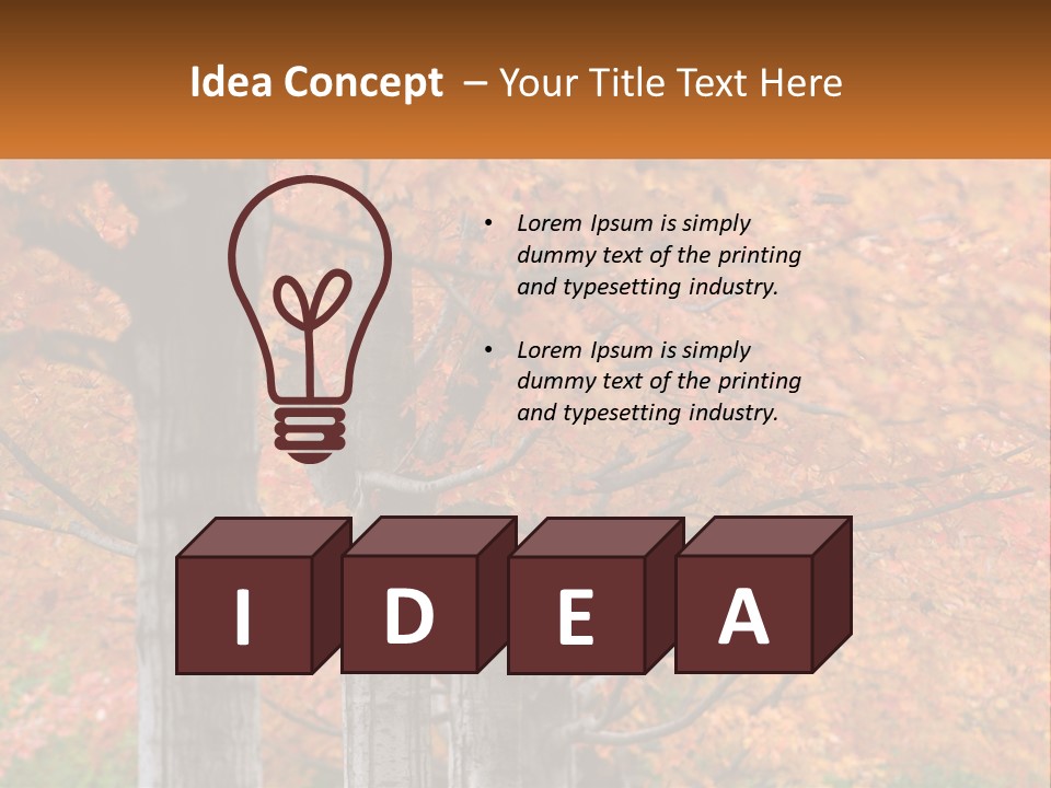 A Group Of Trees That Are Next To Each Other PowerPoint Template