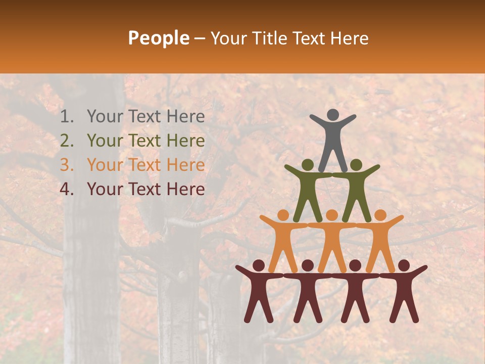 A Group Of Trees That Are Next To Each Other PowerPoint Template