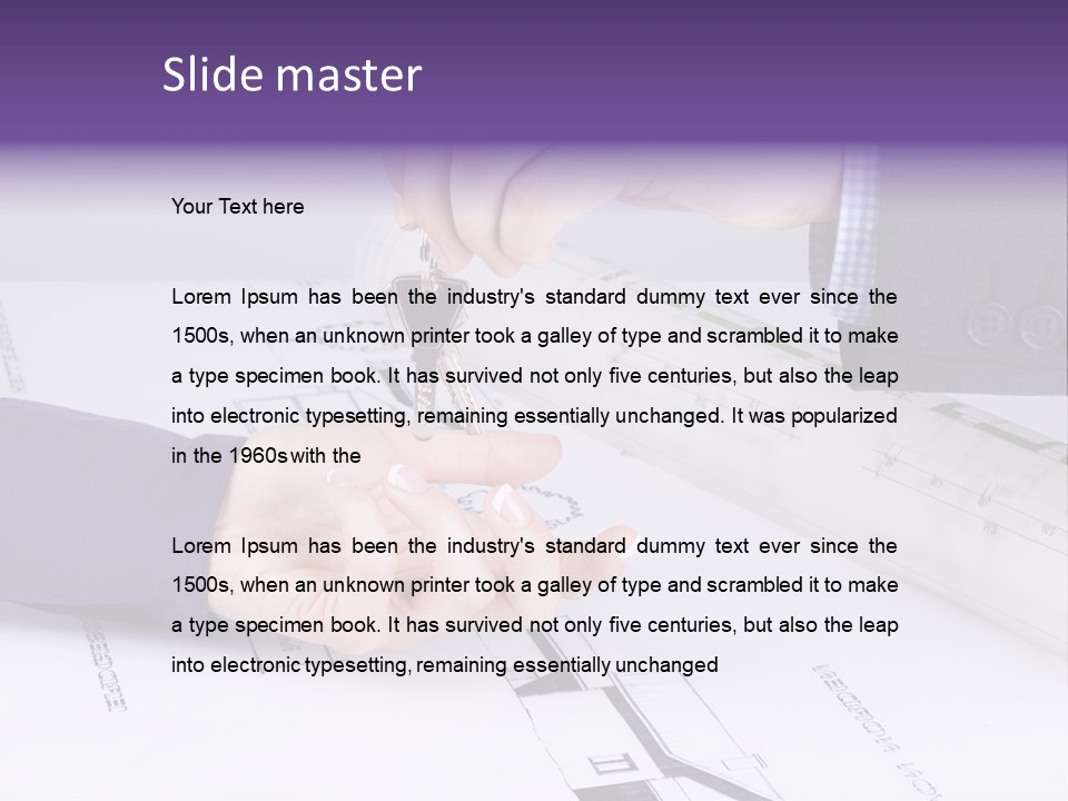 A Person Handing A House Key To Another Person PowerPoint Template