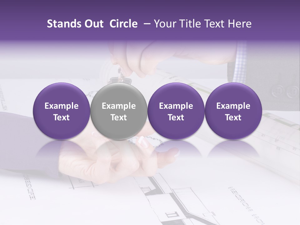 A Person Handing A House Key To Another Person PowerPoint Template