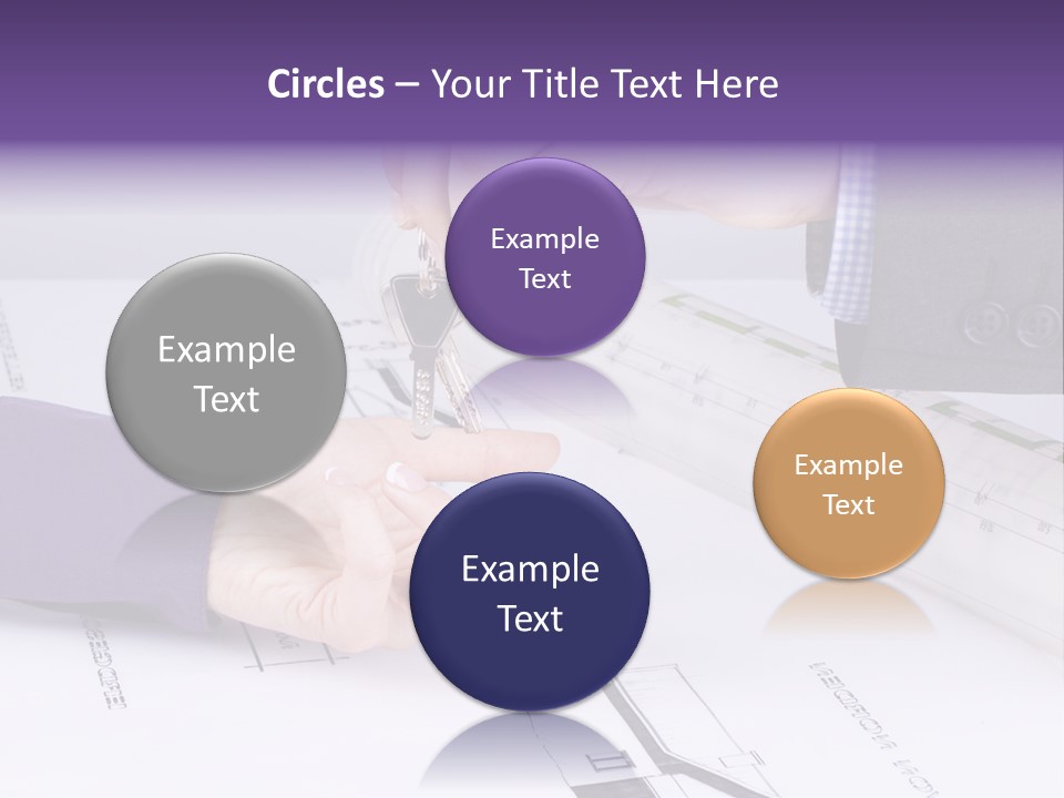 A Person Handing A House Key To Another Person PowerPoint Template