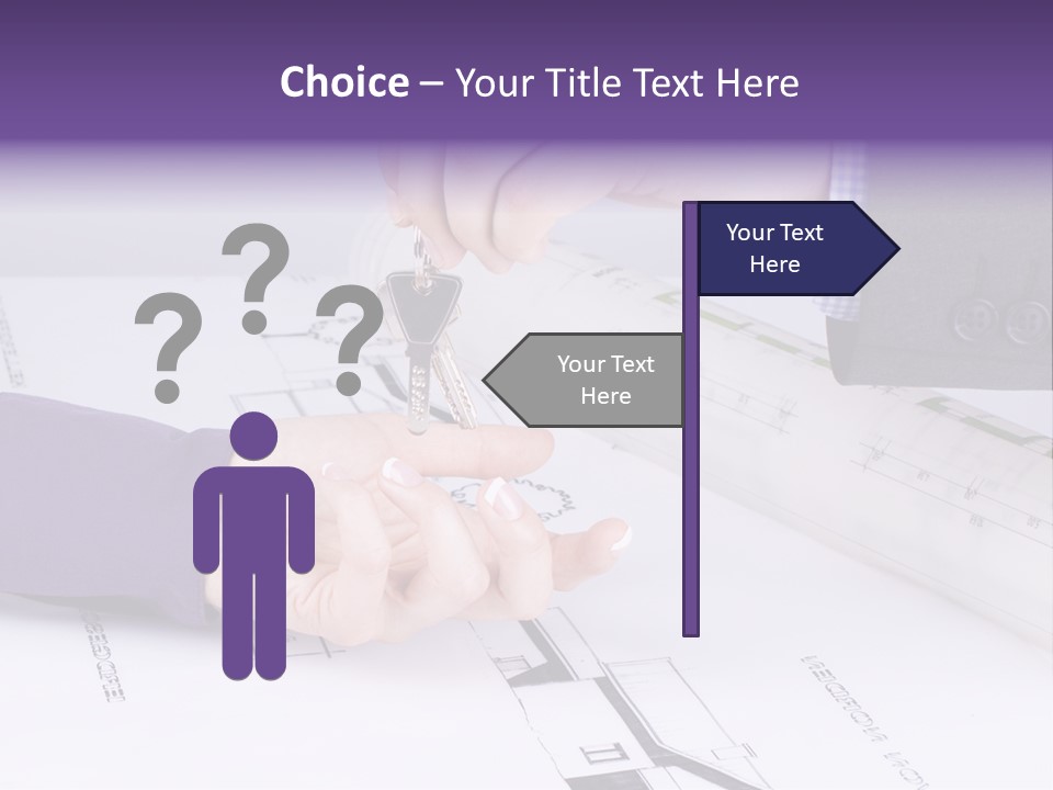 A Person Handing A House Key To Another Person PowerPoint Template