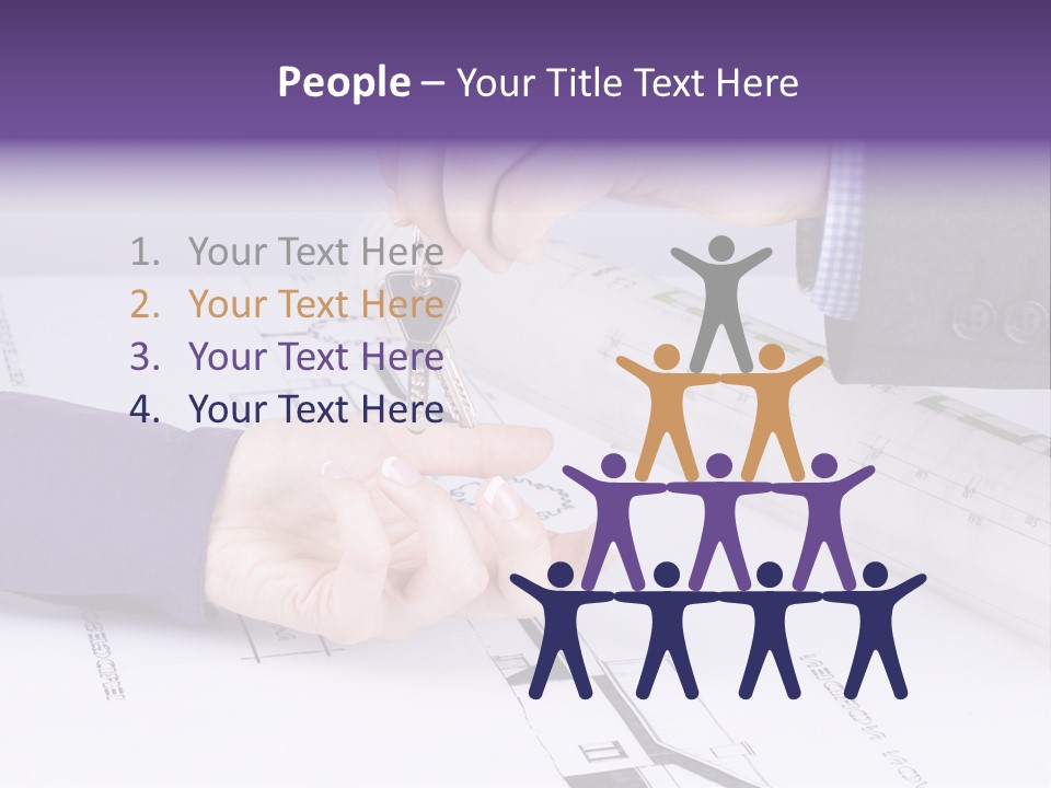 A Person Handing A House Key To Another Person PowerPoint Template
