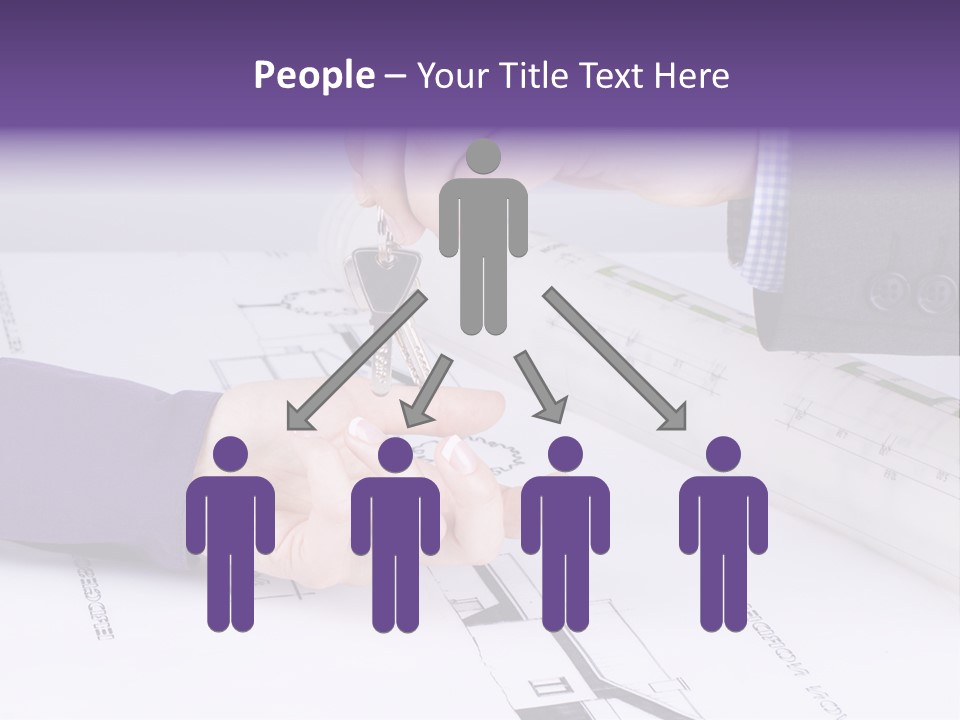 A Person Handing A House Key To Another Person PowerPoint Template