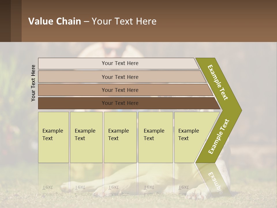 A Man Sitting In A Chair Next To A Dog PowerPoint Template