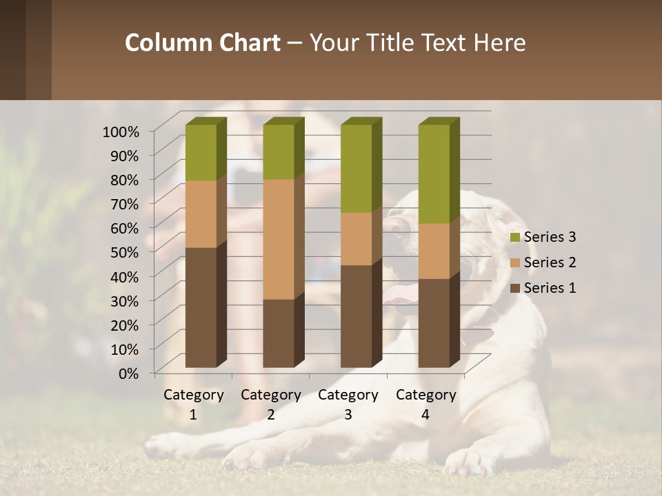 A Man Sitting In A Chair Next To A Dog PowerPoint Template