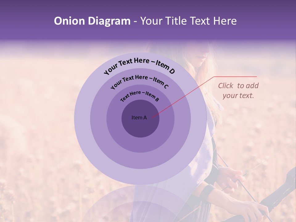 A Woman In A Purple Dress Standing In A Field PowerPoint Template