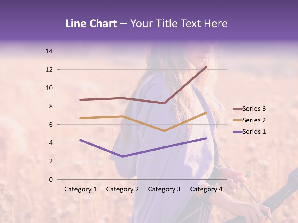 A Woman In A Purple Dress Standing In A Field PowerPoint Template