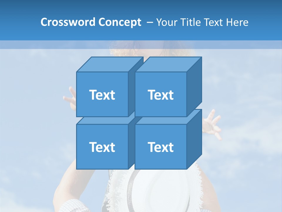 A Man Holding A Child On His Shoulders PowerPoint Template