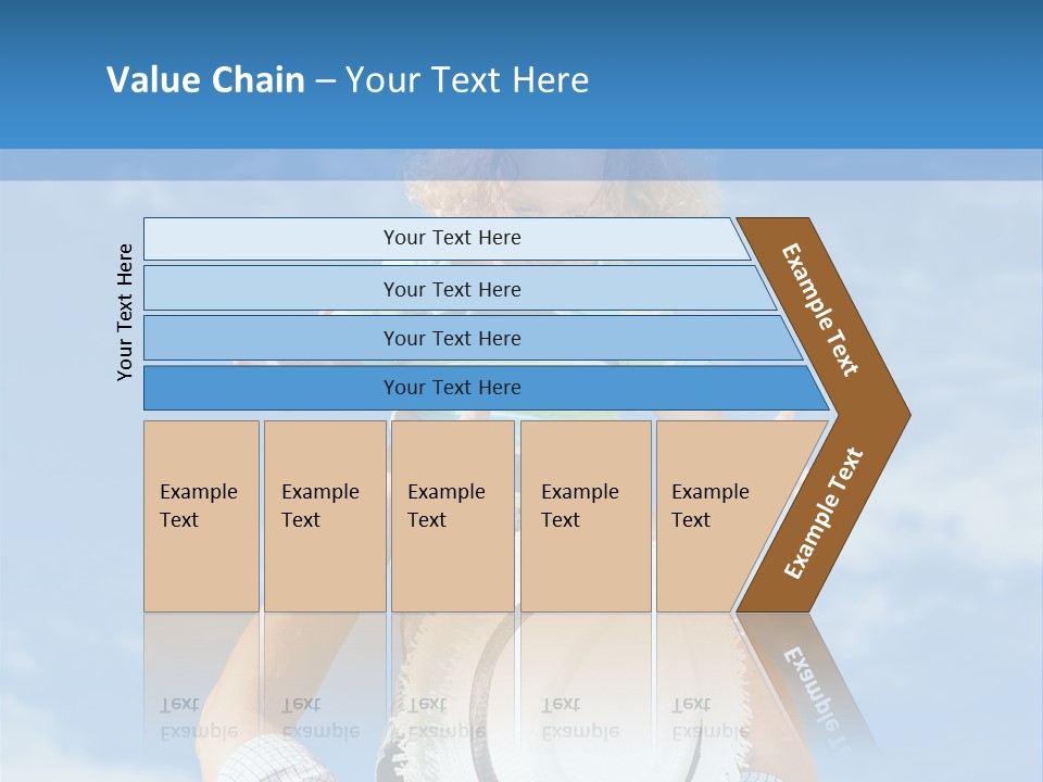 A Man Holding A Child On His Shoulders PowerPoint Template