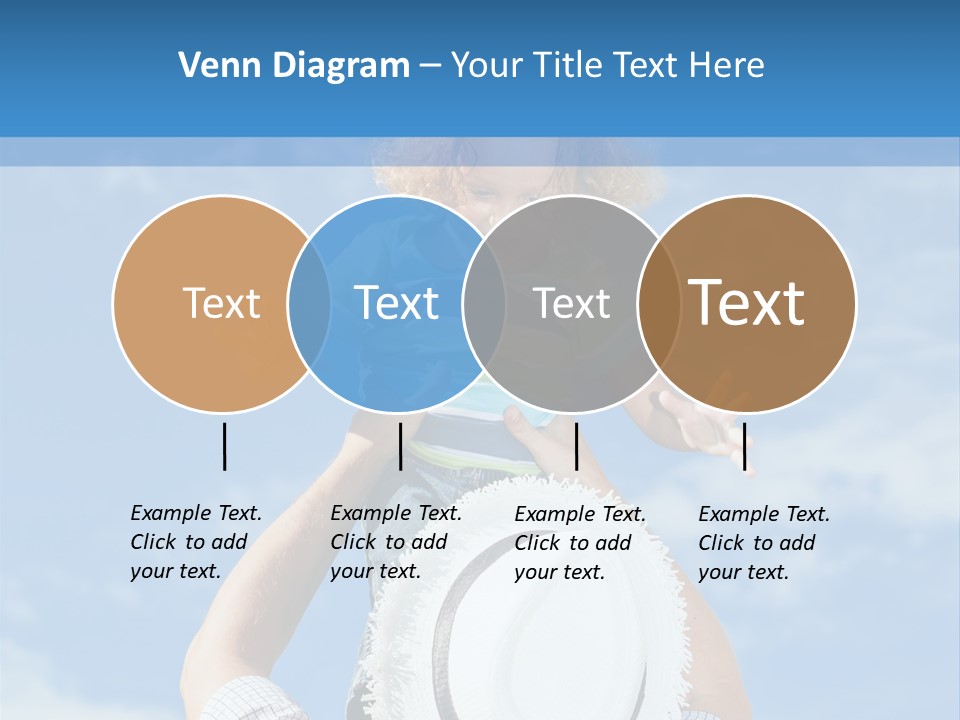 A Man Holding A Child On His Shoulders PowerPoint Template