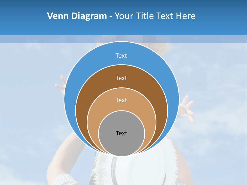 A Man Holding A Child On His Shoulders PowerPoint Template
